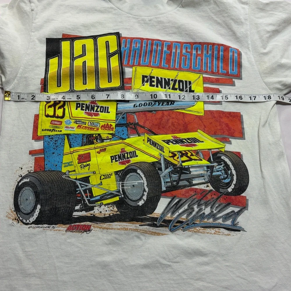 Vintage 90s Pennzoil Racing shirts Lot of 2 Front & Back Graphics Midget racing - Picture 7 of 16